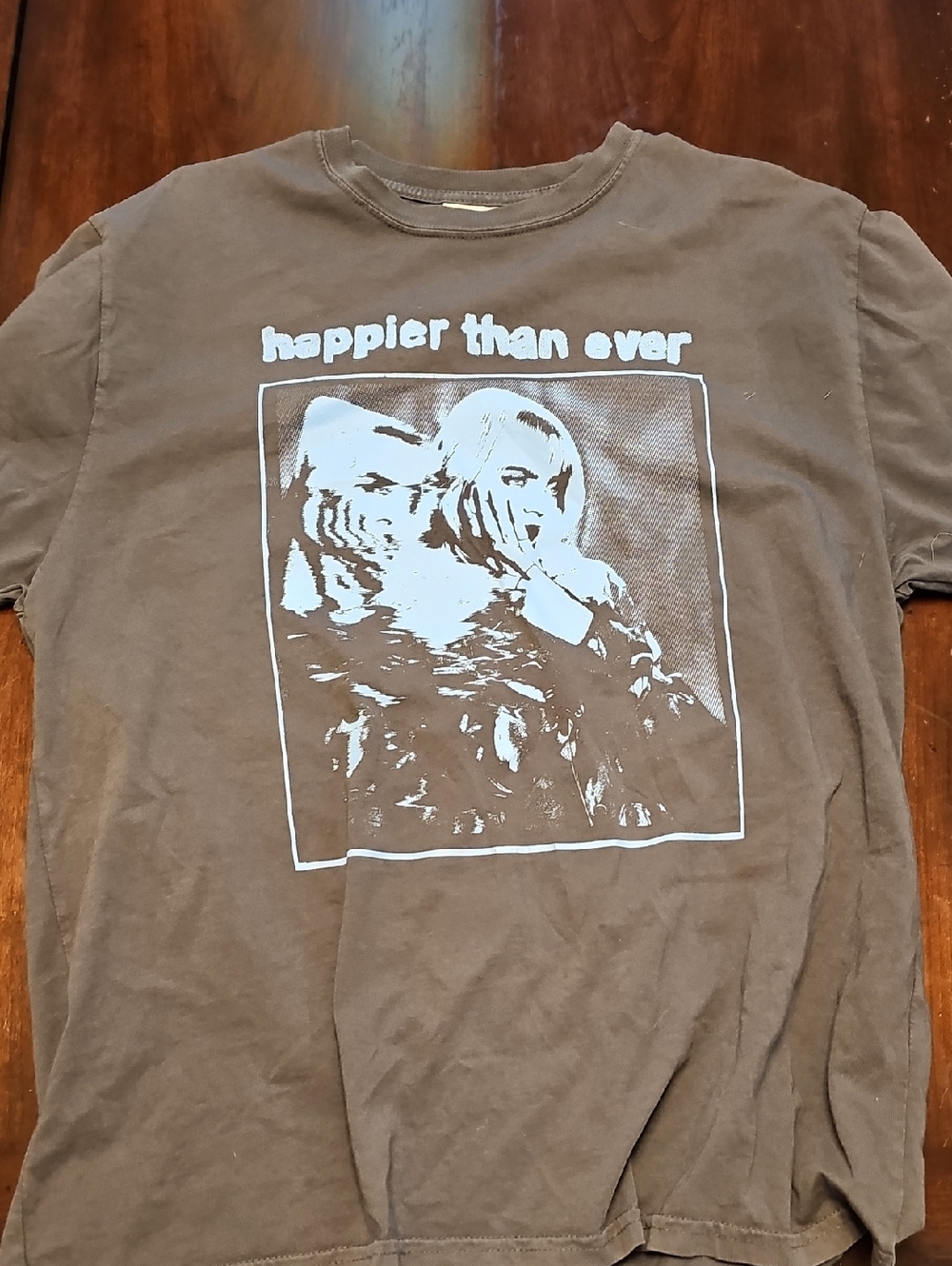 BILLIE EILISH T-SHIRT. HAPPIER THAN EVER. sz M.